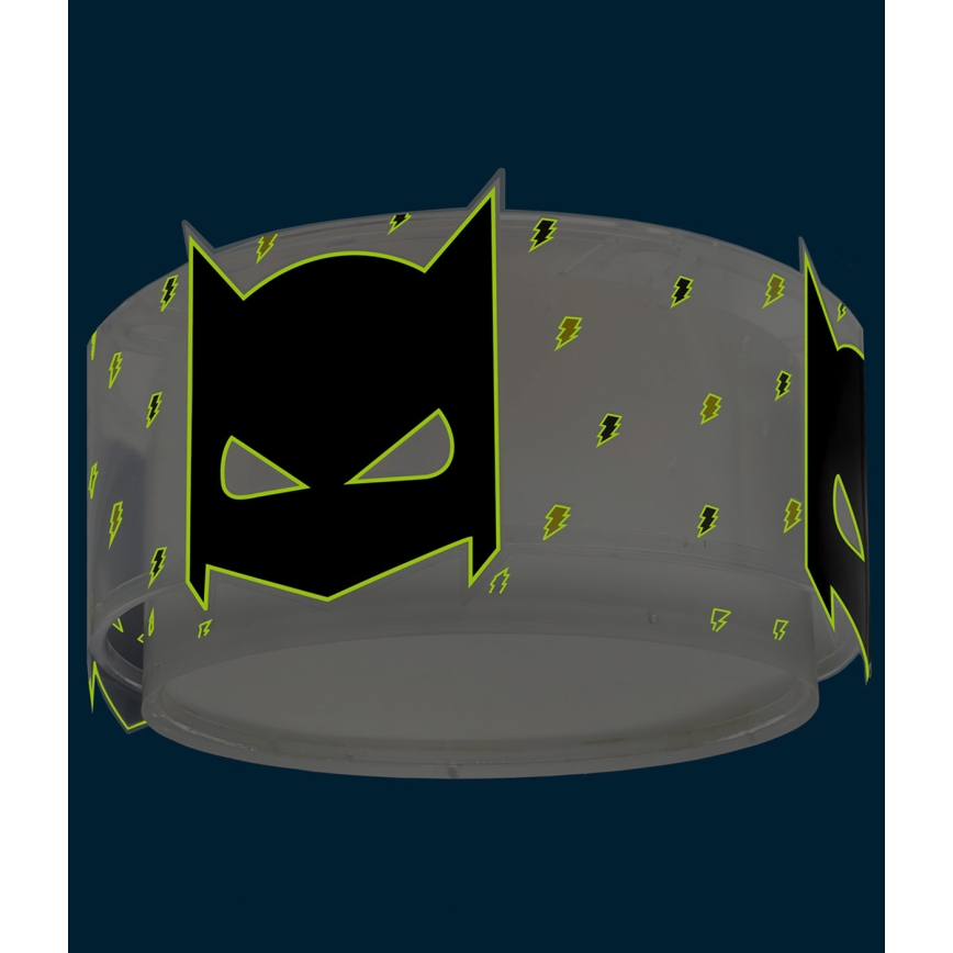 Dalber 61806 - Dečije plafonsko svetlo DARK HERO 2xE27/15W/230V