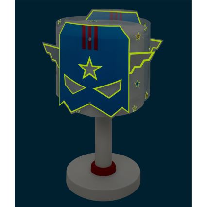 Dalber 61811 - Dečija lampica BLUE HERO 1xE14/8W/230V