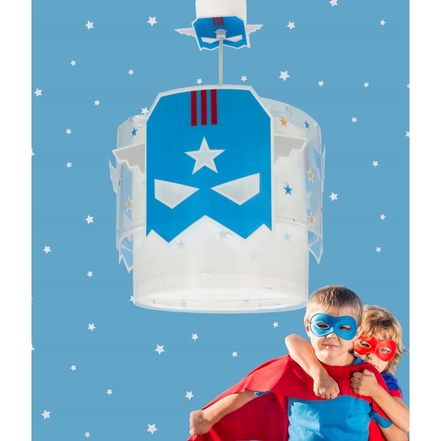 Dalber 61812 - Dečji luster BLUE HERO 1xE27/15W/230V