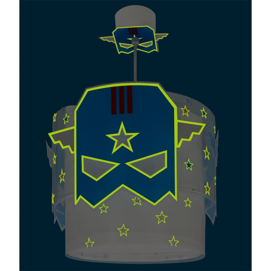 Dalber 61812 - Dečji luster BLUE HERO 1xE27/15W/230V