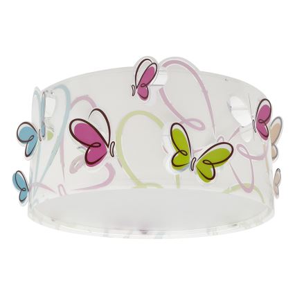 Dalber 62146 - Dečije plafonsko svetlo BUTTERFLY 2xE27/60W/230V