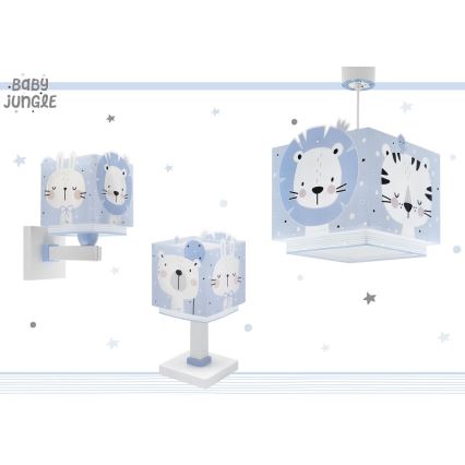 Dalber 63111T - Dečija lampica JUNGLE 1xE14/8W/230V plava