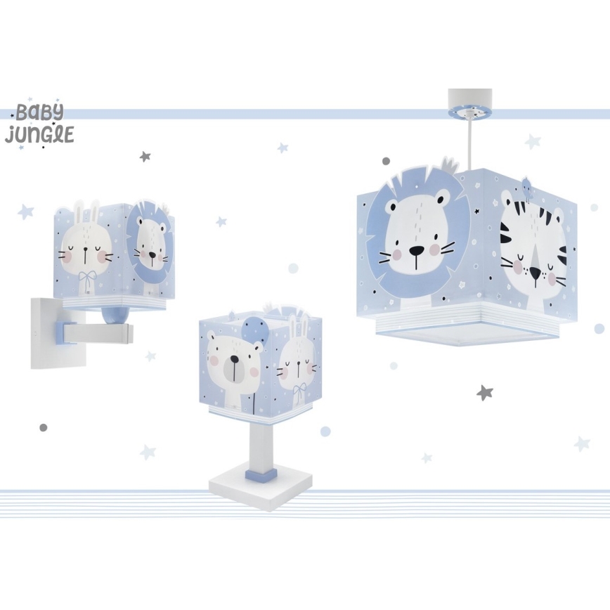 Dalber 63111T - Dečija lampica JUNGLE 1xE14/8W/230V plava