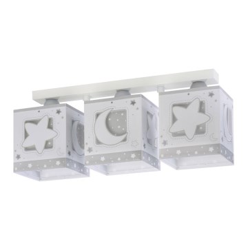 Dalber 63233NE - Dečije plafonsko svetlo MOONLIGHT 3xE27/60W/230V