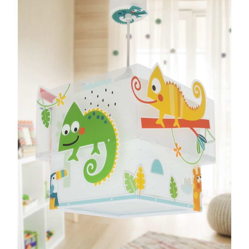 Dalber 63312 - Dečiji luster HAPPY JUNGLE 1xE27/15W/230V