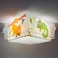 Dalber 63316 - Dečije stropno svetlo HAPPY JUNGLE 2xE27/15W/230V