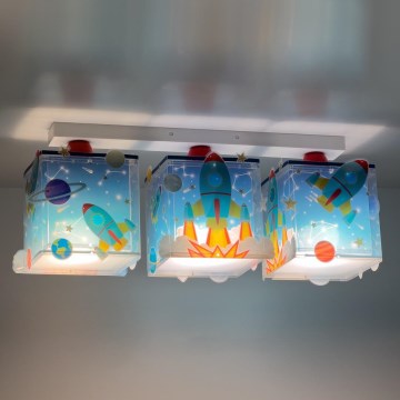 Dalber 63353 - Dečije plafonsko svetlo ROCKET 3xE27/15W/230V