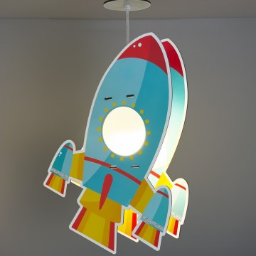 Dalber 63357 - Dečiji luster ROCKET 1xE27/15W/230V