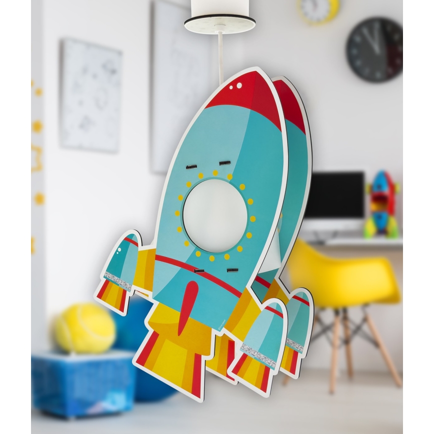 Dalber 63357 - Dečiji luster ROCKET 1xE27/15W/230V