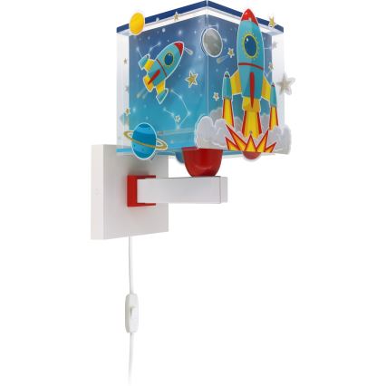 Dalber 63359 - Dečija zidna svetiljka ROCKET 1xE27/15W/230V
