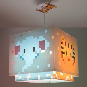 Dalber 63372 - Dečiji luster LITTLE PIXEL 1xE27/15W/230V