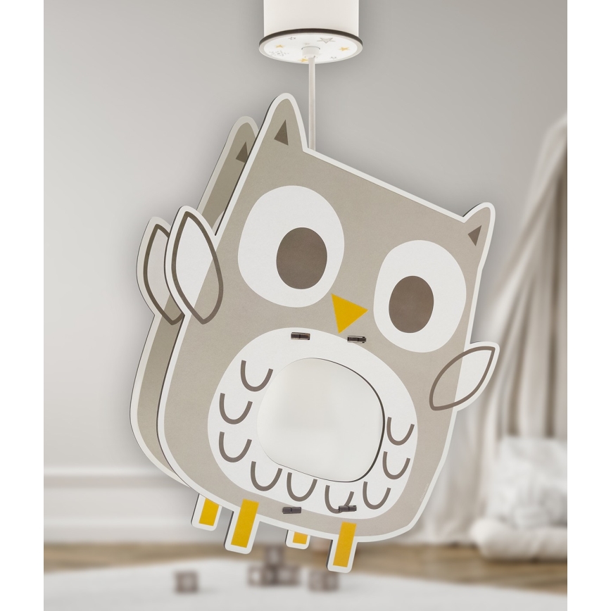Dalber 63397 - Dečiji luster OWL 1xE27/15W/230V