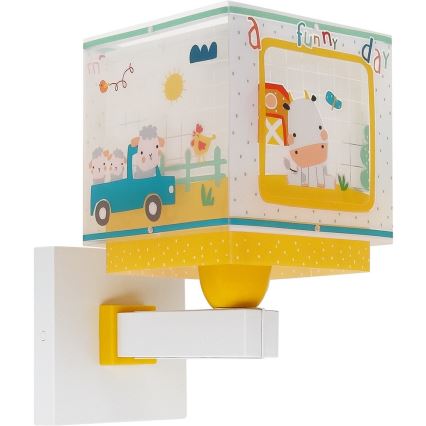 Dalber 63409 - Dečije zidno svetlo MY FARM 1xE27/15W/230V