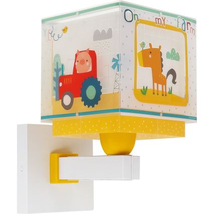 Dalber 63409 - Dečije zidno svetlo MY FARM 1xE27/15W/230V