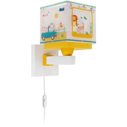 Dalber 63409 - Dečije zidno svetlo MY FARM 1xE27/15W/230V