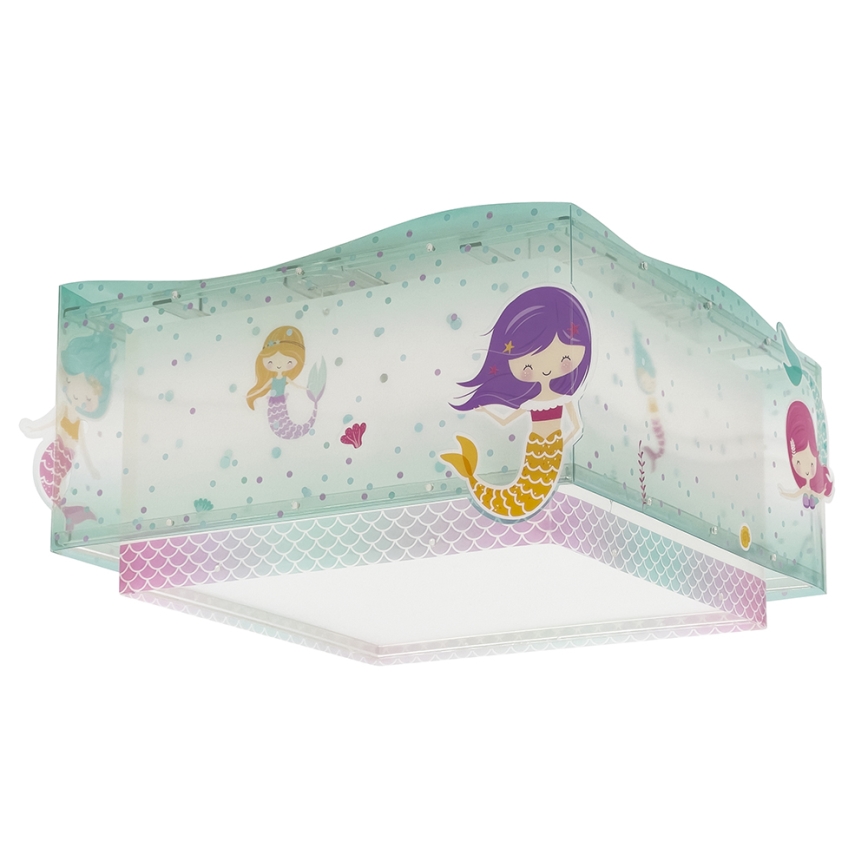 Dalber 63446 - Dečije plafonsko svetlo MERMAIDS 2xE27/60W/230V