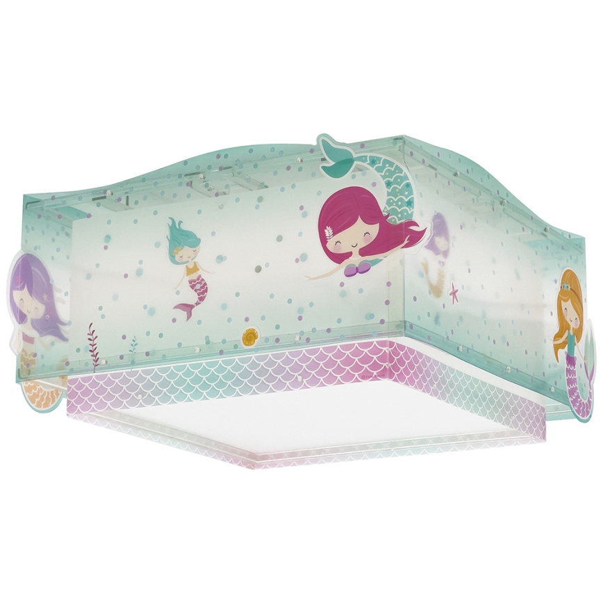 Dalber 63446 - Dečije plafonsko svetlo MERMAIDS 2xE27/60W/230V
