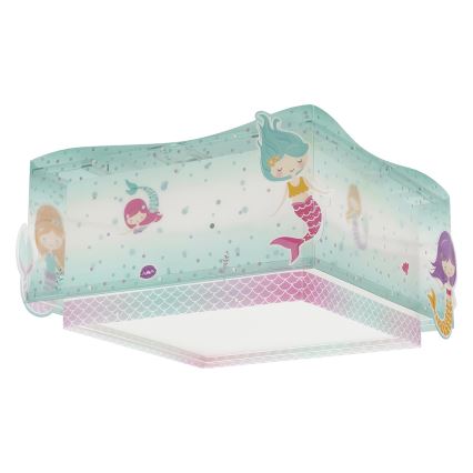 Dalber 63446 - Dečije plafonsko svetlo MERMAIDS 2xE27/60W/230V