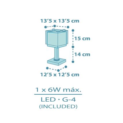 Dalber 63451 - dečija LED lampica BABY DINOS 1xG4/4W/230V šarena