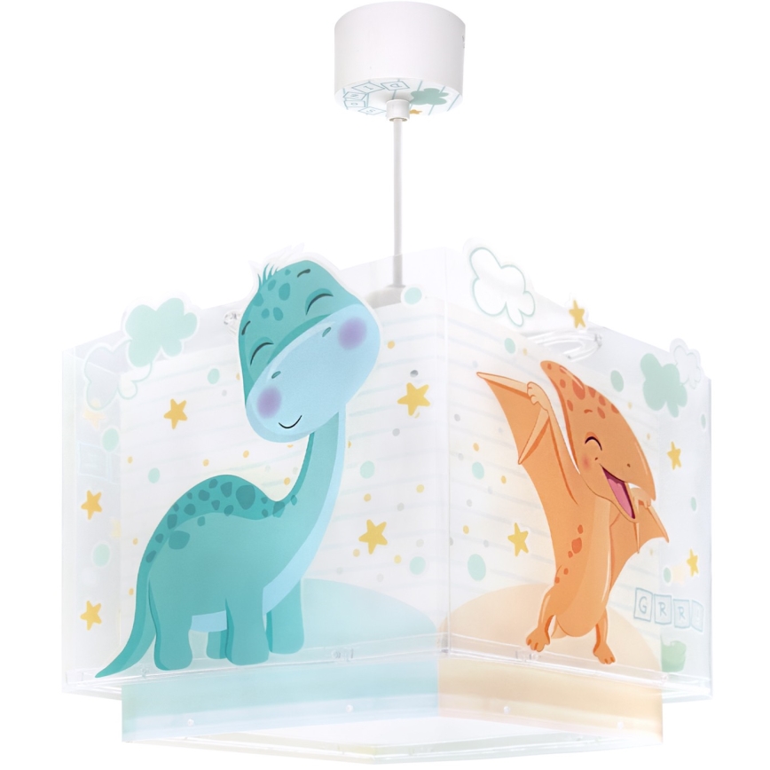 Dalber 63452 - Dečiji luster BABY DINOS 1xE27/15W/230V šaren