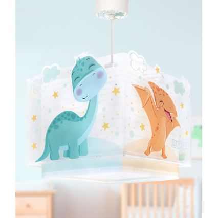 Dalber 63452 - Dečiji luster BABY DINOS 1xE27/15W/230V šaren