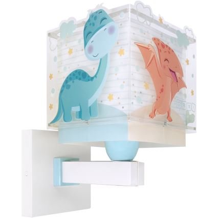 Dalber 63459 - Dečija zidna lampa BABY DINOS 1xE27/15W/230V šarena