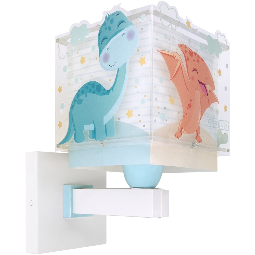 Dalber 63459 - Dečija zidna lampa BABY DINOS 1xE27/15W/230V šarena