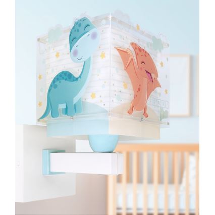 Dalber 63459 - Dečija zidna lampa BABY DINOS 1xE27/15W/230V šarena