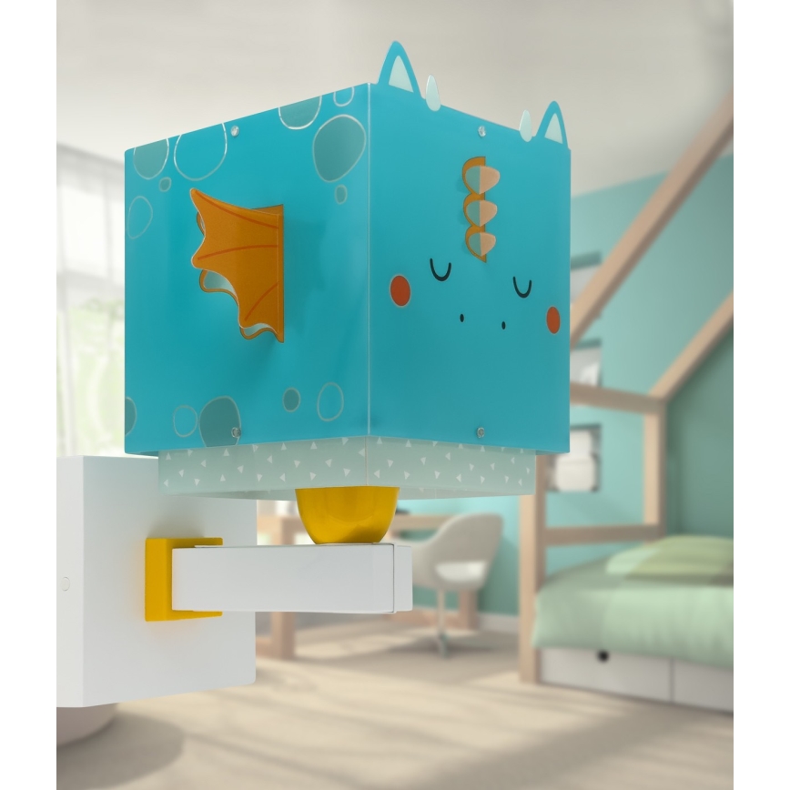 Dalber 64389 - Dečje zidno svetlo LITTLE DRAGON 1xE27/15W/230V