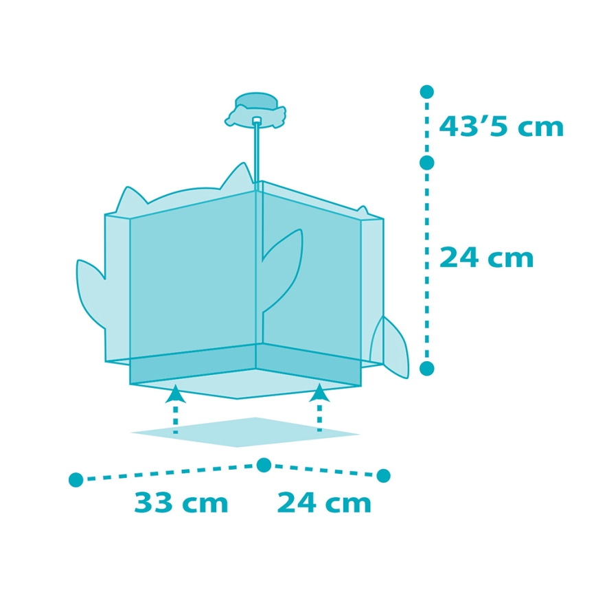 Dalber 64392 - Dečiji luster LITTLE OWL 1xE27/60W/230V