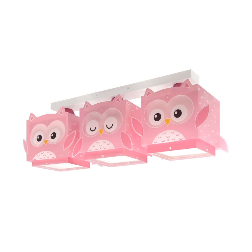 Dalber 64483 - Dečije plafonsko svetlo LITTLE FRIENDS 3xE27/15W/230V