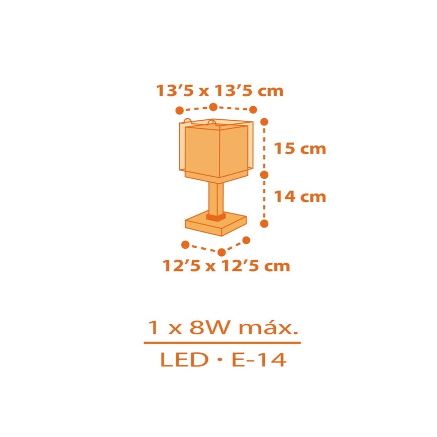 Dalber 64561N - LED dečija lampica LITTLE TIGGER 1xG4/4W/230V narandžasta