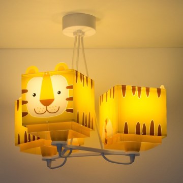 Dalber 64567 - Dečiji luster LITTLE TIGER 3xE27/60W/230V