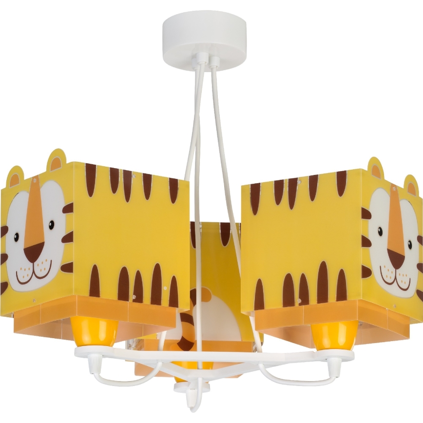 Dalber 64567 - Dečiji luster LITTLE TIGER 3xE27/60W/230V