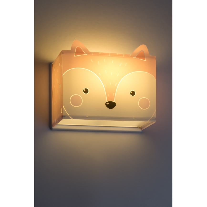 Dalber 64588 - Dečije zidno svetlo LITTLE FOX 1xE27/60W/230V