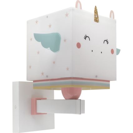 Dalber 64599 - Dečije zidno svetlo LITTLE UNICORN 1xE27/15W/230V