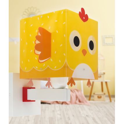 Dalber 64649 - Dečije zidno svetlo LITTLE CHICKEN 1xE27/15W/230V