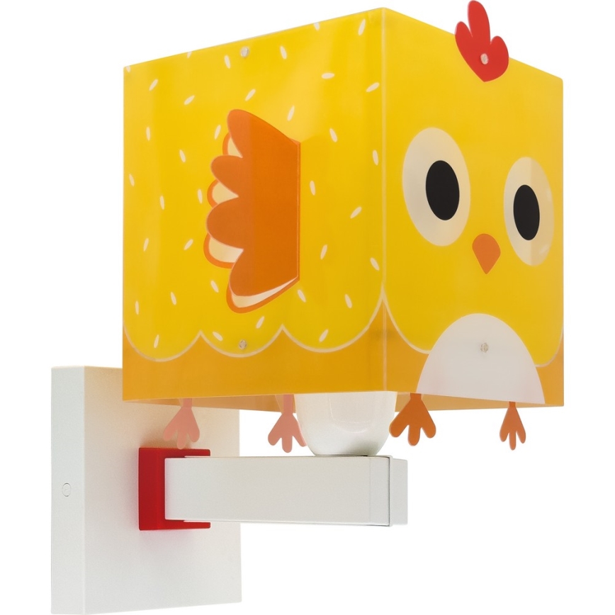 Dalber 64649 - Dečije zidno svetlo LITTLE CHICKEN 1xE27/15W/230V