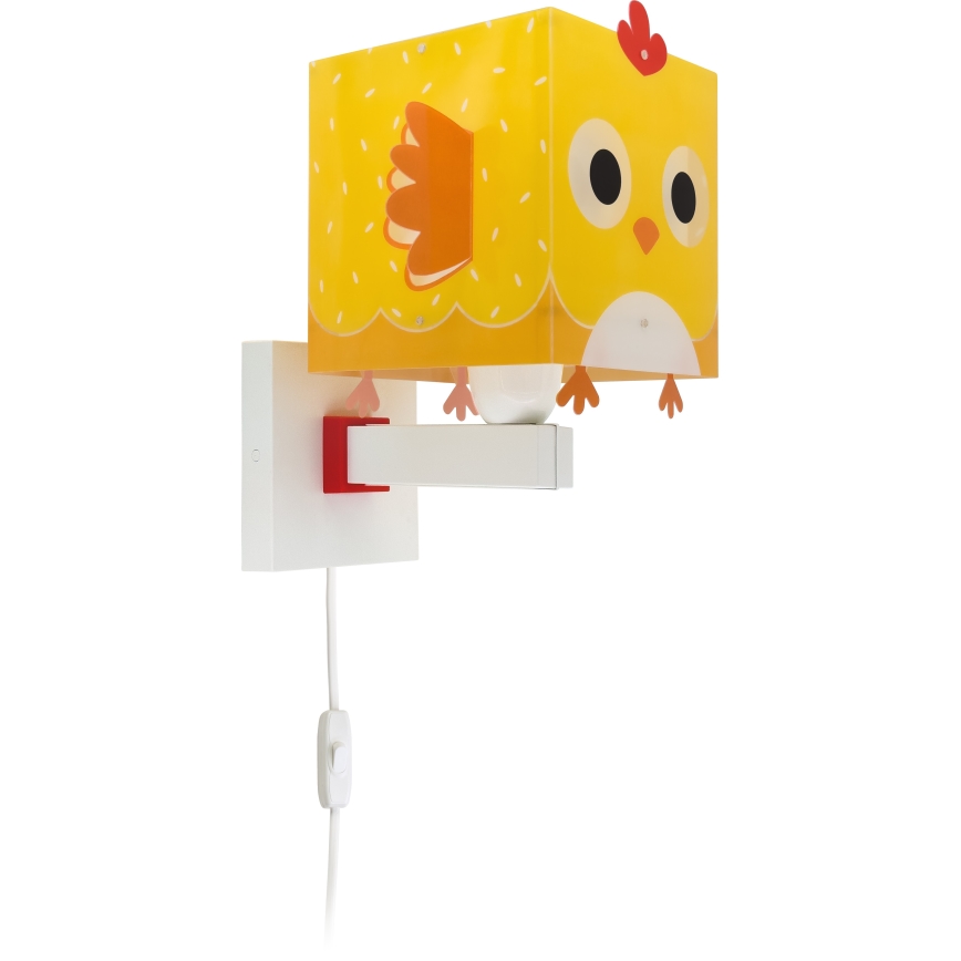 Dalber 64649 - Dečije zidno svetlo LITTLE CHICKEN 1xE27/15W/230V