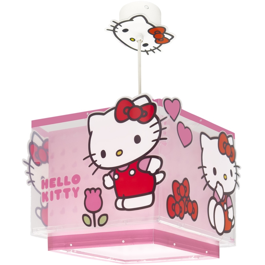 Dalber 73262 - Dečiji luster HELLO KITTY 1xE27/15W/230V ružičasta