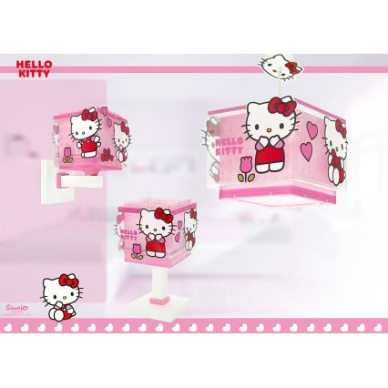 Dalber 73262 - Dečiji luster HELLO KITTY 1xE27/15W/230V ružičasta