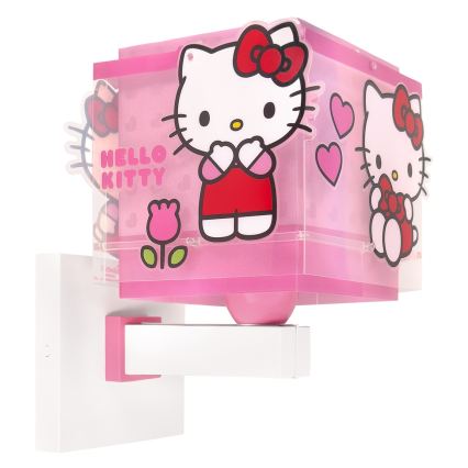 Dalber 73269 - Dečija zidna lampa HELLO KITTY 1xE27/15W/230V ružičasta