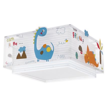 Dalber 73456 - Dečije plafonsko svetlo DINOS 2xE27/60W/230V