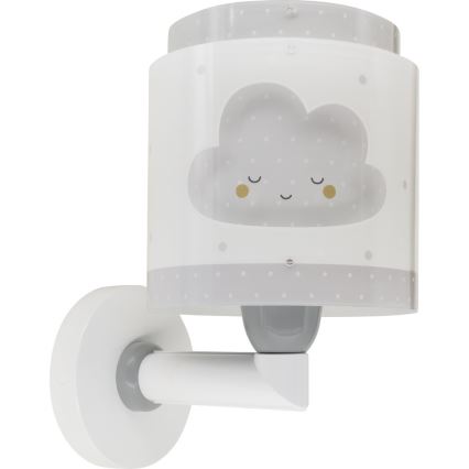 Dalber 76019E - Dečije zidno svetlo BABY DREAMS 1xE27/15W/230V sivo