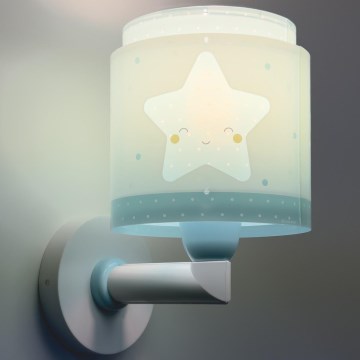 Dalber 76019T - Dečije zidno svetlo BABY DREAMS 1xE27/15W/230V plava