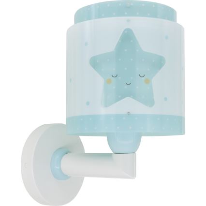 Dalber 76019T - Dečije zidno svetlo BABY DREAMS 1xE27/15W/230V plava