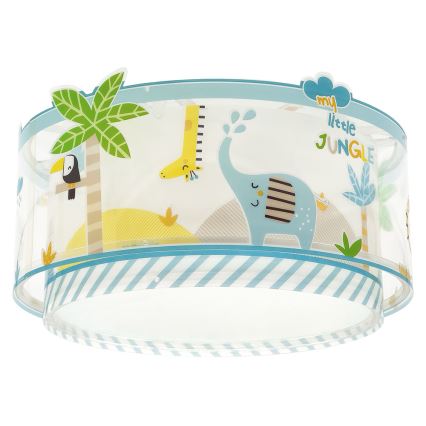 Dalber 76116 - Dečije plafonsko svetlo JUNGLE 2xE27/15W/230V