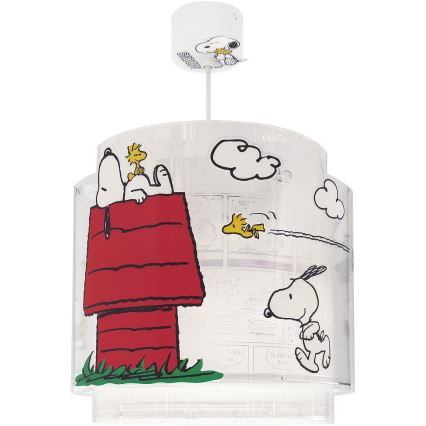 Dalber 76302 - Dečji luster SNOOPY 1xE27/15W/230V bela/crvena