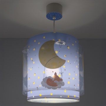 Dalber 76632 - Dečiji luster MOON DREAMS 1xE27/15W/230V plava