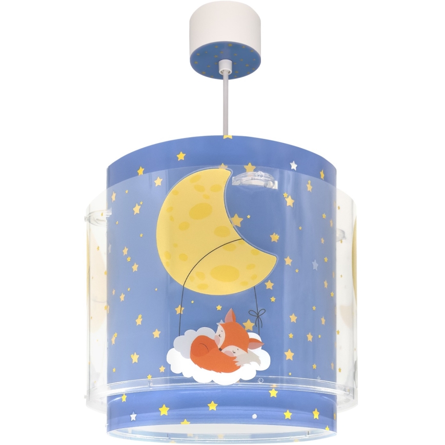 Dalber 76632 - Dečiji luster MOON DREAMS 1xE27/15W/230V plava